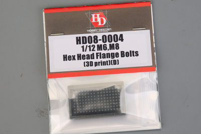 1/12 M6,M8 Hex Head Flange Bolts（3D print）(D) - Hobby Design