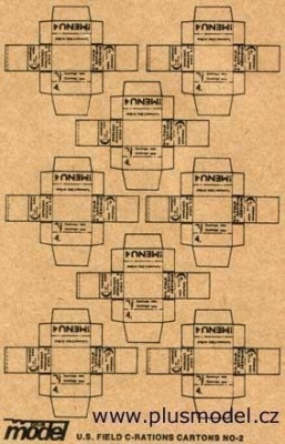 1/35 U.S. Field C-Rations Cartons