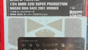 BMW 320i Super Production Detail Up Parts Macau Guia Race 2001 Winner 1:24 - NuNu Model Kit