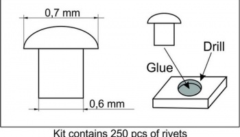 Rivet 0,8mm 1/35 – Plus Model