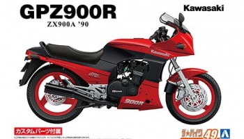 KAWASAKI ZX900A GPZ900R Ninja '90 with CUSTOM PARTS 1/12