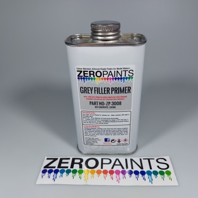 Airbrushing Grey Primer/Micro Filler (250ml) - Zero Paints