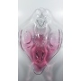 Art Glass Mísa hutní sklo J.Hospodka, Chříbská, š.37cm 60.léta 20.stol. - Retro