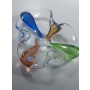 Art Glass - Popelník - František Zemek , hutní sklo , kolekce ,,Rhapsody" 50.léta 20 století - Retro