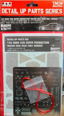 BMW 320i Super Production Detail Up Parts Macau Guia Race 2001 Winner 1:24 - NuNu Model Kit