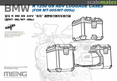 BMW R 1250 GS ADV - Luggage Cases (for Meng MT-005/MT-005s kits) 1/9 - Meng Model