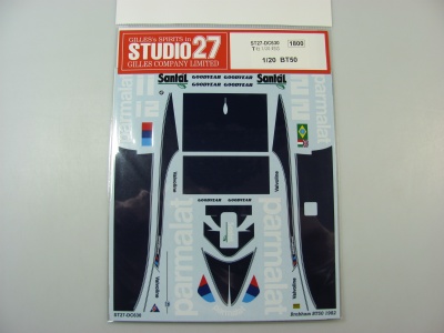 Brabham BT50 1982 1/20 Decal - Studio27