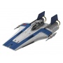 Build & Play SW 06773 - Resistance A-wing Fighter, blue (světelné a zvukové efekty) (1:44)