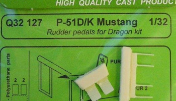 1/32 P-51D/K Rudder pedals for DRAG