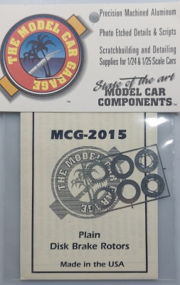 Disc Brake Rotors Plain 1/24 - 1/25  - Model Car Garage