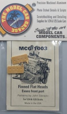 Finned Flat Heads, Evans Front Port 1/24 - 1/25 - Model Car Garage