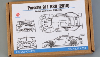 Porsche 911 RSR(2018) Detail-up Set For PN24040 1/24 - Hobby Design