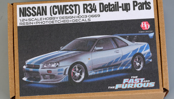 Nissan (Cwest) R34 Detail-up Parts For T 24210 1/24 - Hobby Design