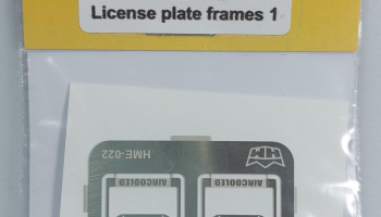 License plate frames + license plates 1:24  1:25 - Highlight Model Studio