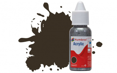 Humbrol barva akryl DB0010 - No 10 Service Brown - Gloss - 14ml