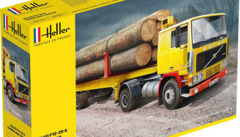 Volvo F12-20 Timber Semi Trailer 1/32 - Heller