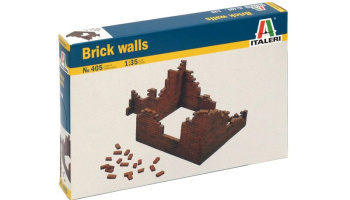 Model Kit budova 0405 - BRICK WALLS (1:35) - Italeri