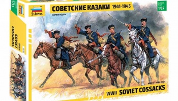 Model Kit figurky 3579 - Soviet Cossacks (RR) (1:35) - Zvezda