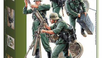 Model Kit figurky 3583 - German Mortar with Crew (1:35) – Zvezda