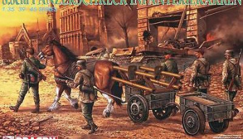 Model Kit figurky 6104 - 8.8CM PANZERSCHRECK INFANTERIEKARREN (1:35) - Dragon