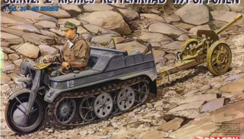 Model Kit military 6114 - Sd.Kfz.2 KLEINES KETTENKRAD w/PÜPPCHEN (1:35) - Dragon