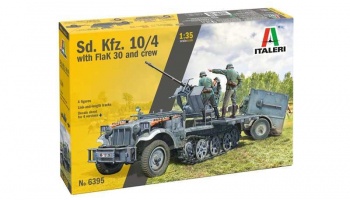 Model Kit military 6395 - Sd.Kfz 10/4 with Flak 30 and Crew (1:35) - Italeri