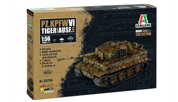 Model Kit tank 25755 - Pz. Kpfw. VI Tiger I (1:56) - Italeri