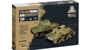 Model Kit tank - Italian tanks and semoventi (1:56) - Italeri
