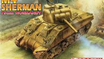 Model Kit tank 6511 - M4 SHERMAN 75mm NORMANDY (1:35) - Dragon