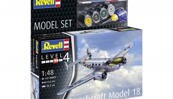 ModelSet letadlo 63811 - Beechcraft Model 18 (1:48) - Revell