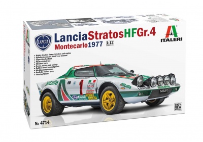 Model Kit auto 4714 - Lancia stratos HF Gr.4 (1:12) - Italeri