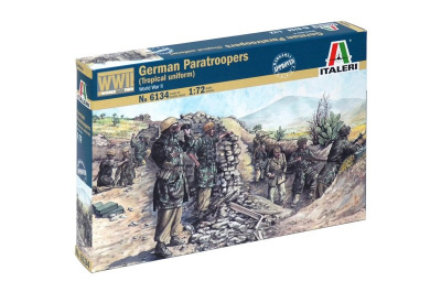 Model Kit figurky 6134 - WWII - German paratroopers (tropical uniform) (1:72) - Italeri