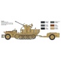 Model Kit military 6395 - Sd.Kfz 10/4 with Flak 30 and Crew (1:35) - Italeri