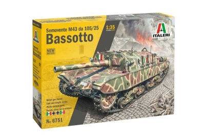 Model Kit military 6751 - Semovente M43 “Bassotto” (1:35) - Italeri