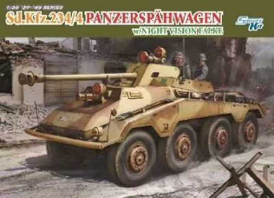 Model Kit military 6836 - Sd.Kfz.234/4 w/NIGHT VISION FALKE (1:35) - Dragon