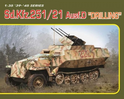 Model Kit military 6862 - Sd.Kfz.251/21 Ausf.D DRILLING (1:35) - Dragon