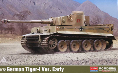 Model Kit tank 13422 - German Tiger-? Ver. Early (1:72)- Academy