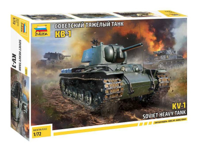 Model Kit tank 5070 - KV-1 WWII (1:72) - Zvezda