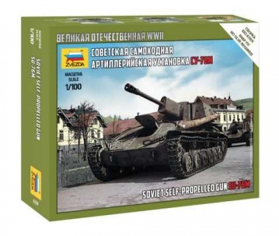 Model Kit tank 6239 - SU-76M Soviet S.P.Gun (1:100) - Zvezda