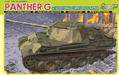 Model Kit tank 6913 - PANTHER G w/TURRET ROOF ARMOR (1:35) - Dragon
