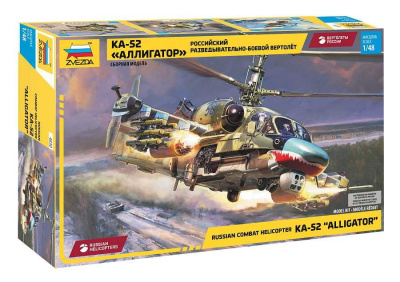 Model Kit vrtulník 4830 - Ka-52 (1:48) - Zvezda