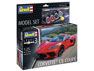 ModelSet auto 67714 - Corvette C8 Coupé (1:24) - Revell