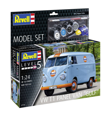 ModelSet auto 67726 - VW T1 Panel Van (Gulf Decoration) (1:24) - Revell