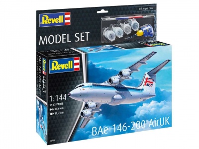 ModelSet letadlo 63791 - BAe 146 (RJ85) (1:144) - Revell