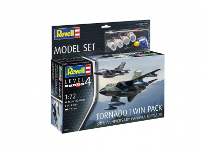 ModelSet letadlo 63801 - Tornado 50th Anniversary Twinpack (1:72) - Revell