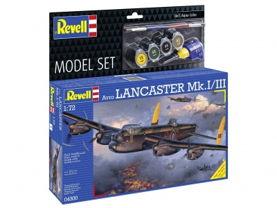 ModelSet letadlo 64300 - Avro Lancaster Mk.I/III (1:72) - Revell