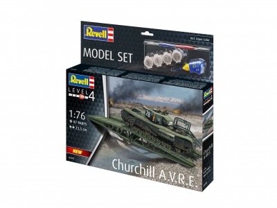 ModelSet military 63297 - Churchill A.V.R.E. (1:76)- Revell