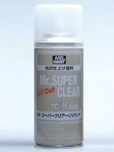 Mr.Super Clear UV Cut Gloss Spray 170 ml - Gunze