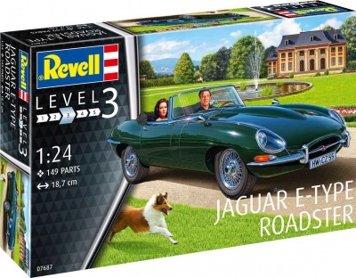 Plastic ModelKit auto  - Jaguar E-Type Roadster (1:24) - Revell