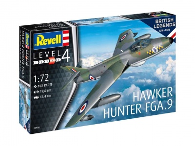 Plastic ModelKit letadlo 03908 - 100 Years RAF: Hawker Hunter FGA.9 (1:72)